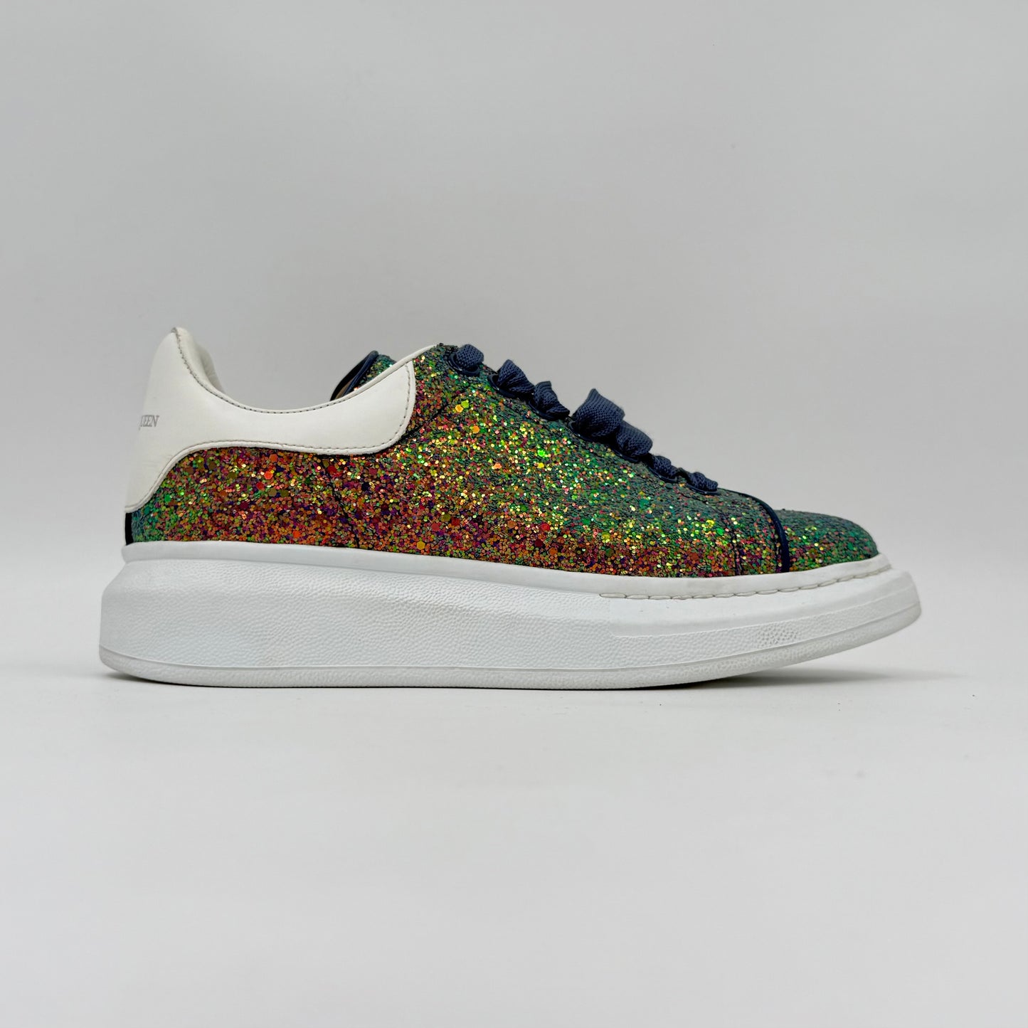 Alexander McQueen Girls Petról Glitter                                              (Pre-owned condition 8/10 No Box)