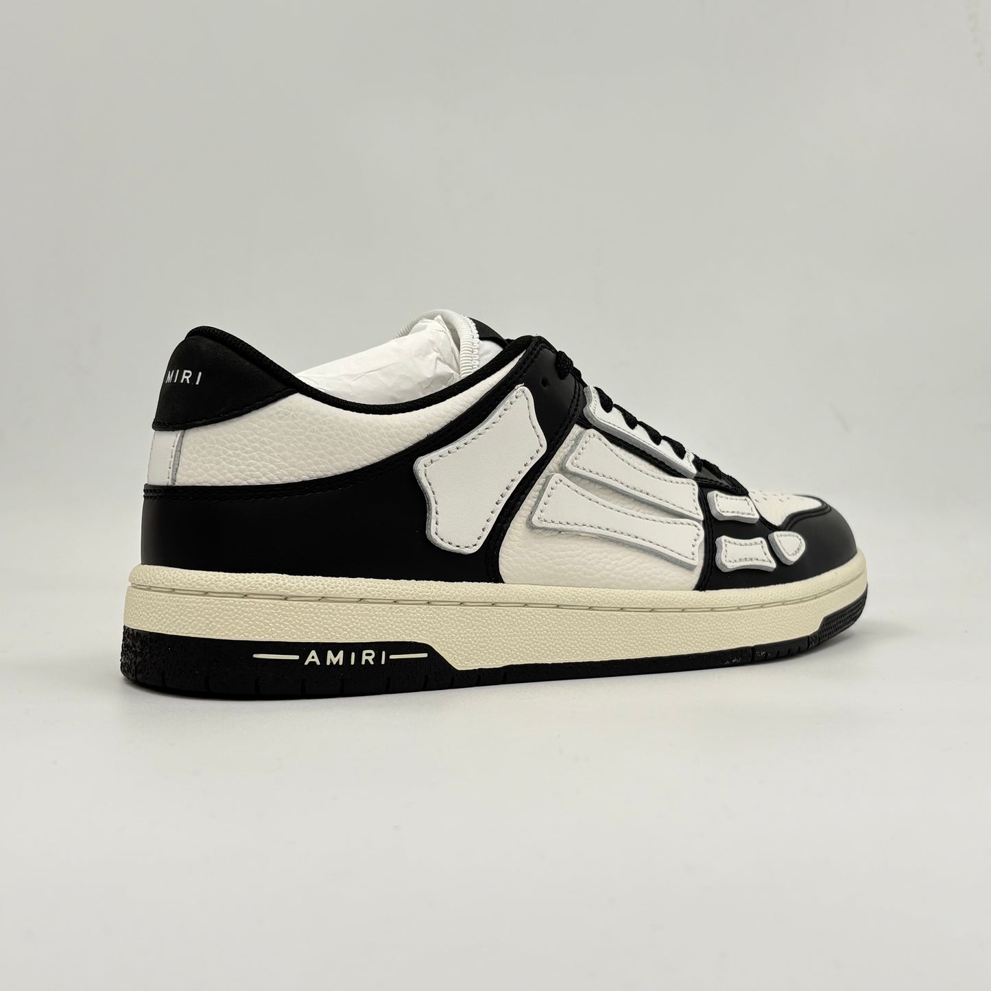 AMIRI Skel Top Low Black White