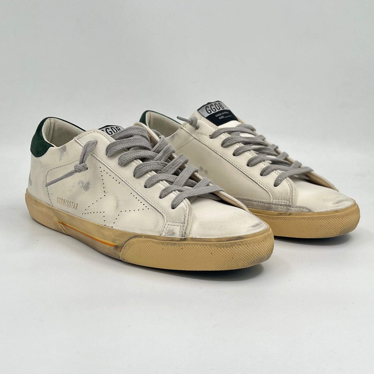 Golden Goose Super-Star White Green