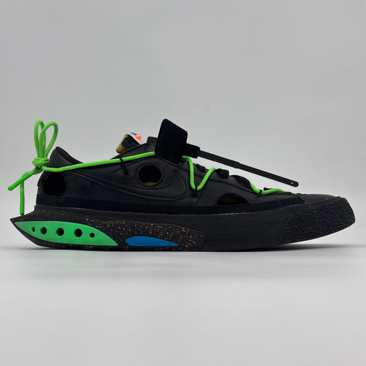 Nike Blazer Low x Off-White 'Black and Electro Green