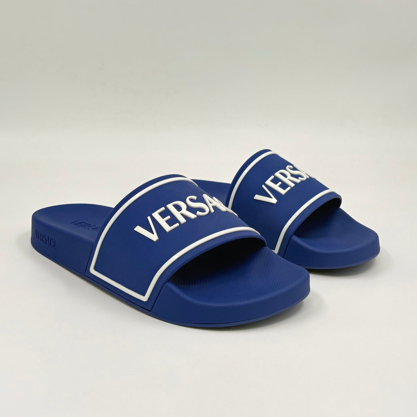Versace Logo-embossed Slides