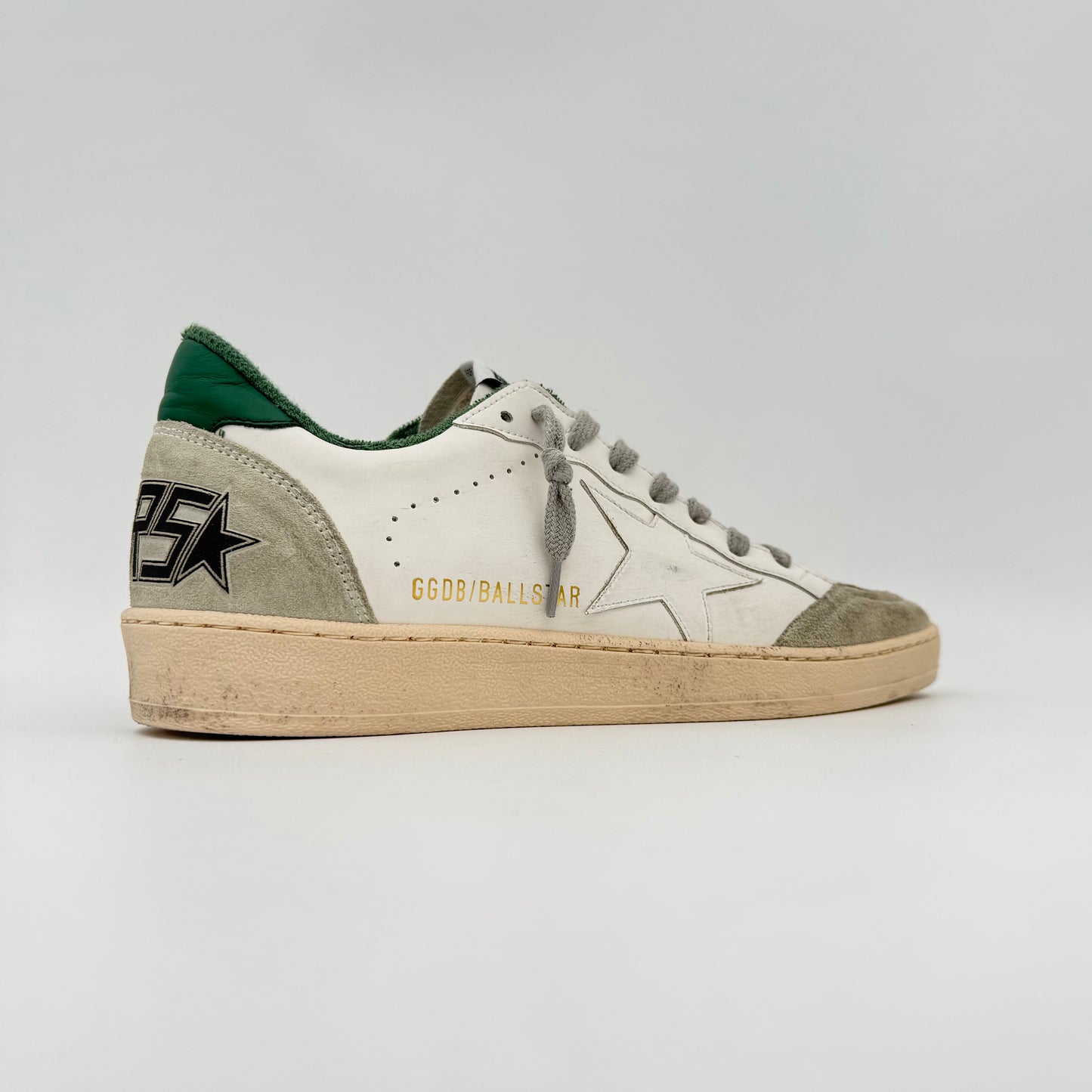 Golden Goose Ball Star White Green