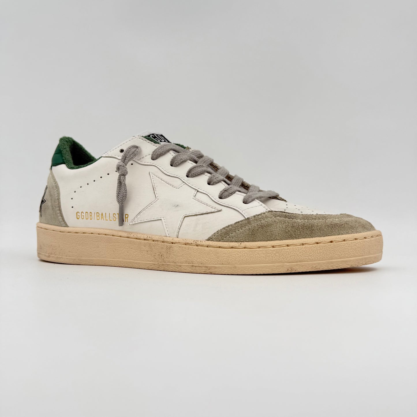 Golden Goose Ball Star White Green