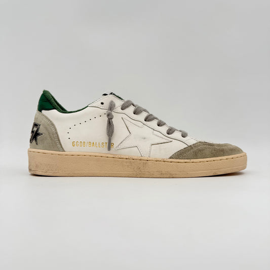 Golden Goose Ball Star White Green