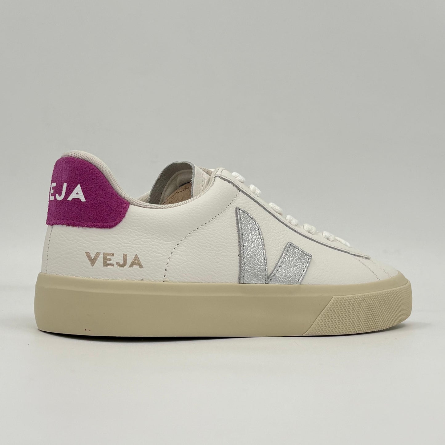 Veja Campo Leather                  White Silver Ultraviolet