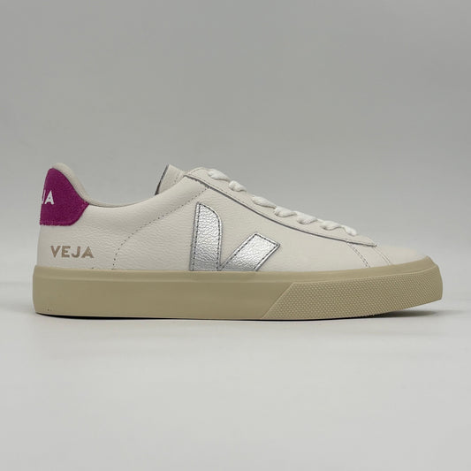 Veja Campo Leather                  White Silver Ultraviolet