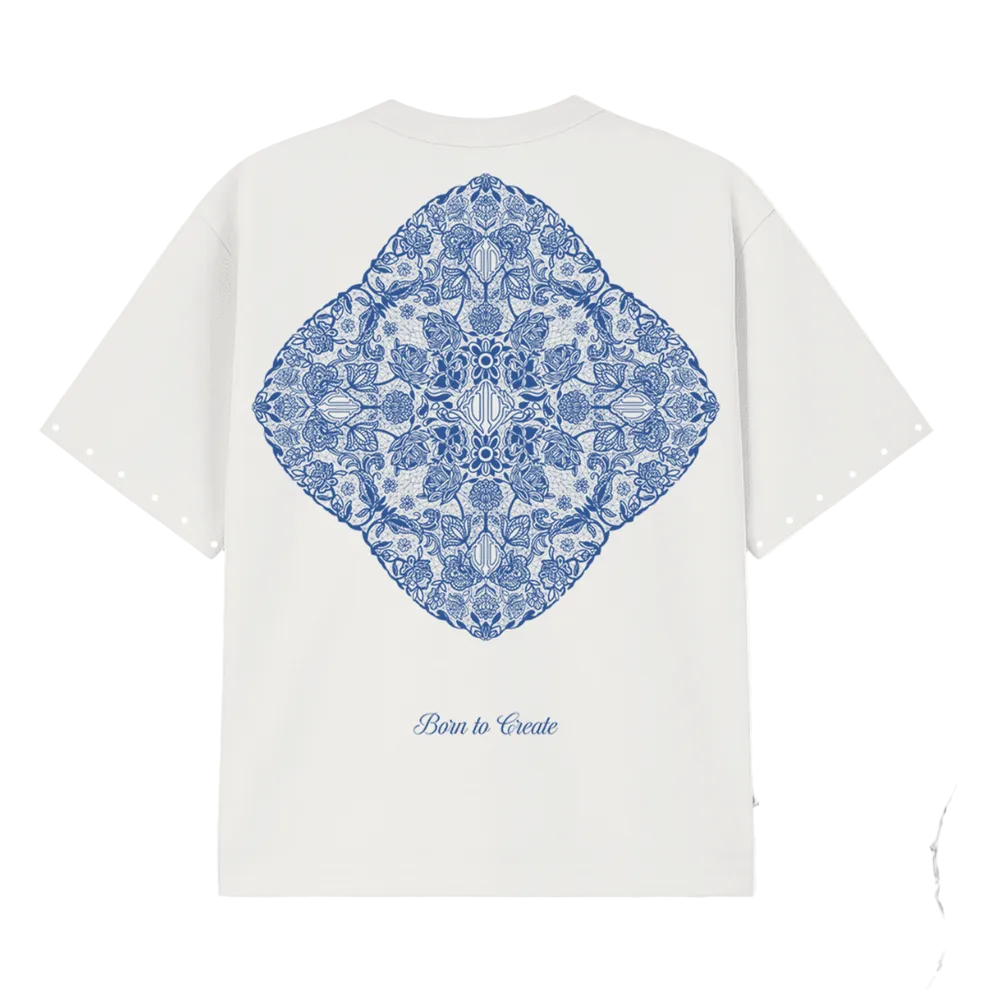 Utility Nana's White Blue T-Shirt