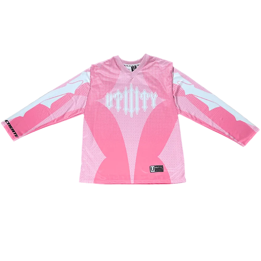 Urban Utility Off-Road Pink Longsleeve Jersey