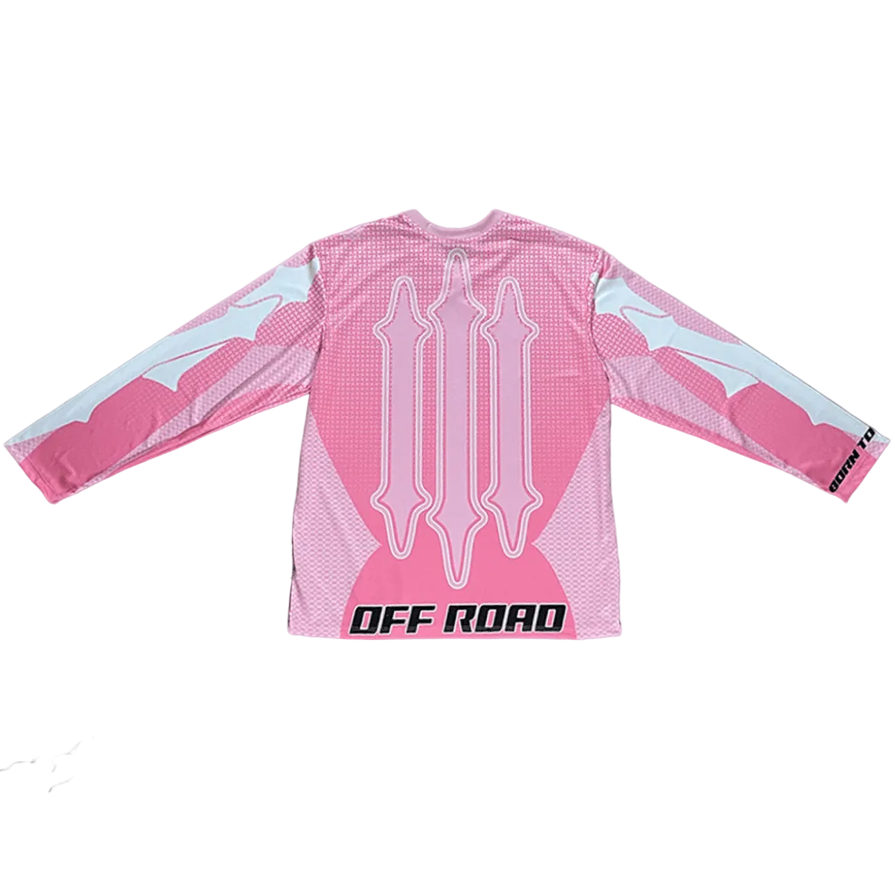 Urban Utility Off-Road Pink Longsleeve Jersey