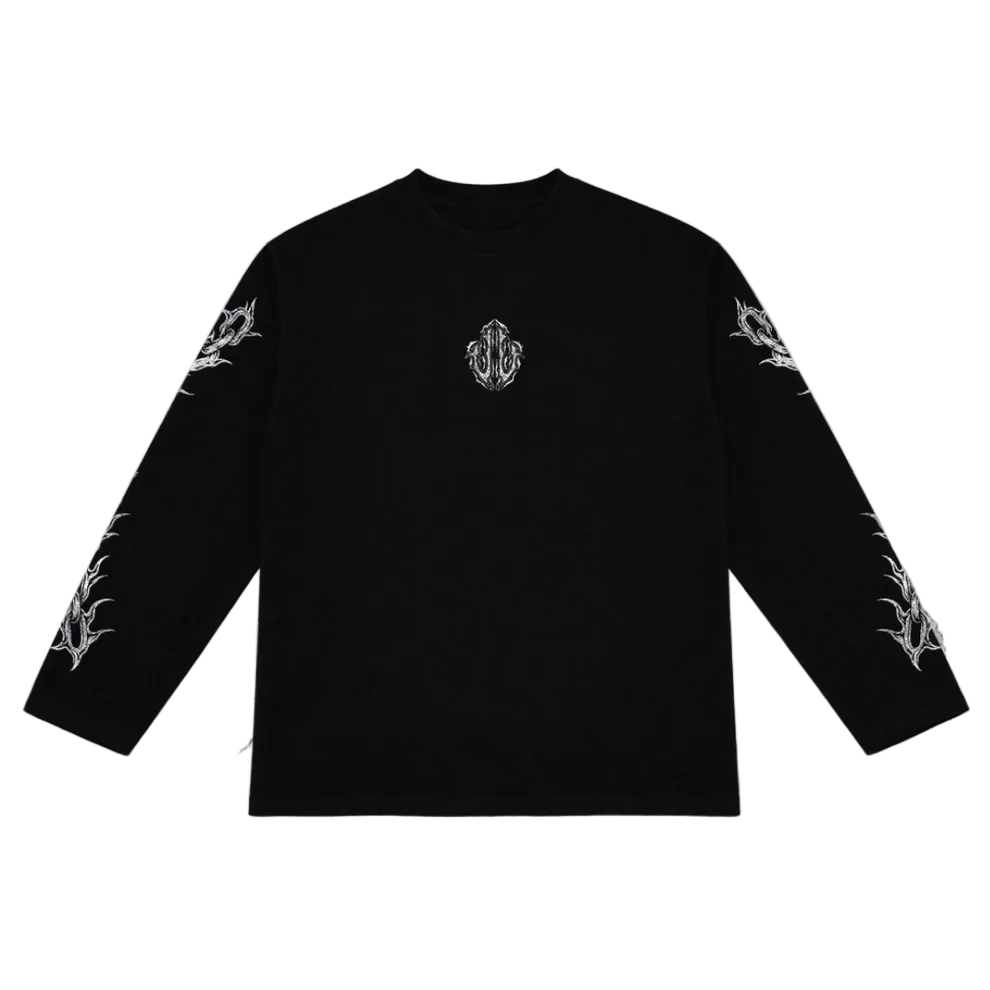 Urban Utility Waffle Chains Longsleeve Black
