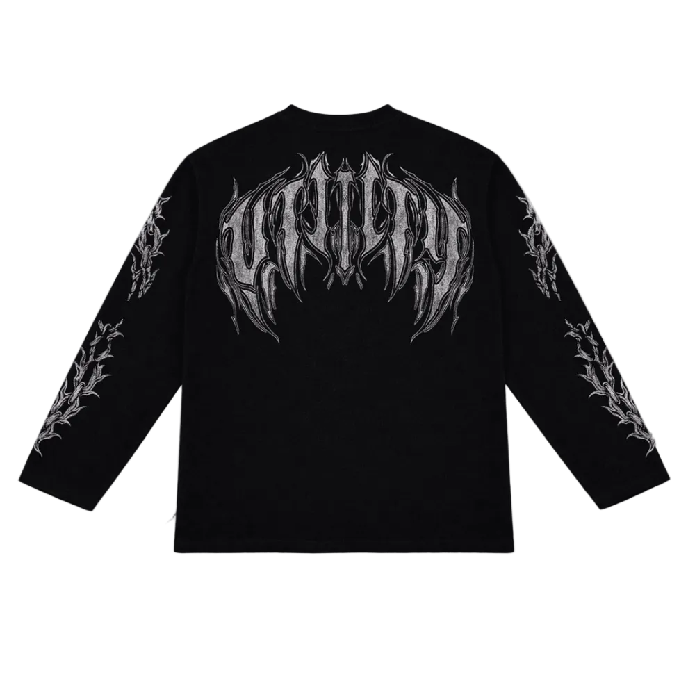Urban Utility Waffle Chains Longsleeve Black