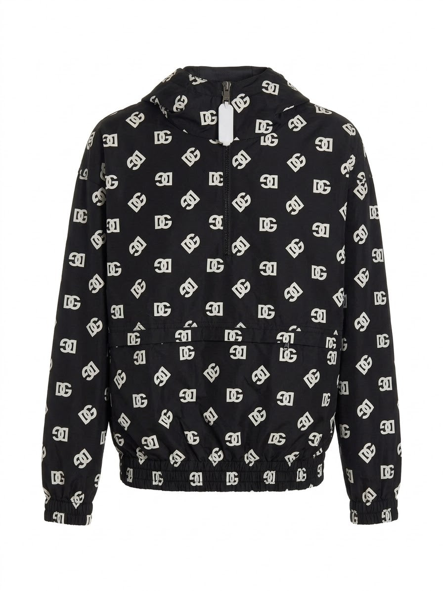 Dolce & Gabbana Chamarra con Capucha y Monograma Estampado