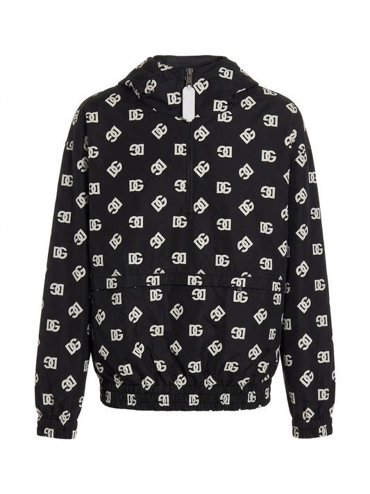 Dolce & Gabbana Chamarra con Capucha y Monograma Estampado