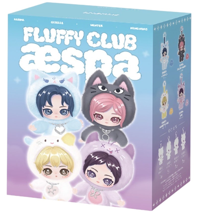 AESPA VINYL PLUSH DOLL PENDANT (FLUFFY CLUB SERIES)