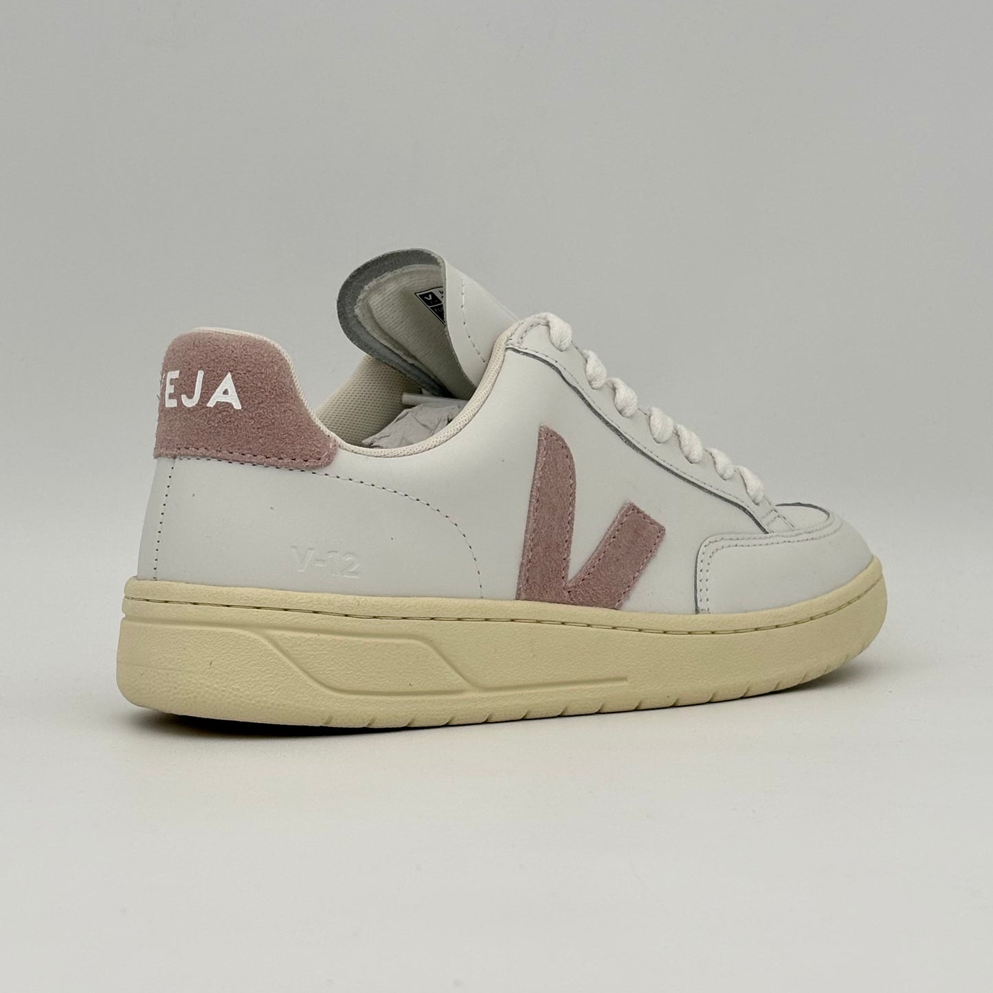 Veja V-12 Leather White Babe