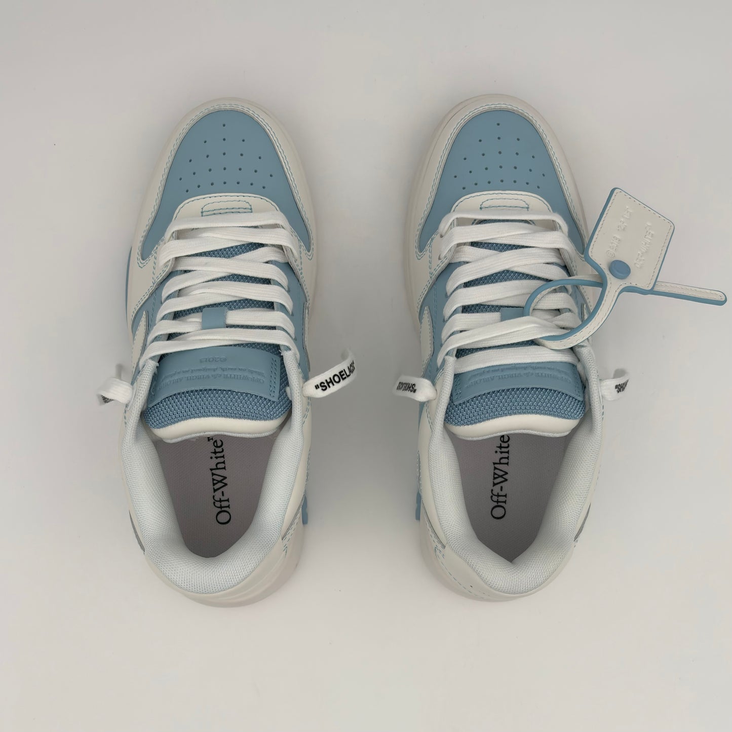Off White Out Of Office             Light Blue White