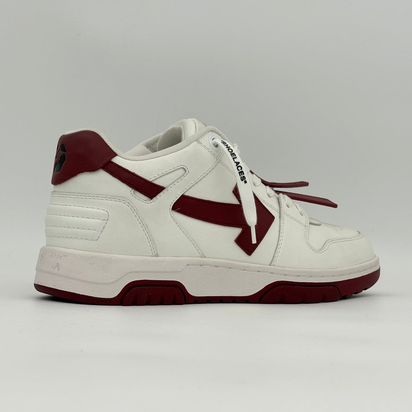 Off White Out Of Office Low Tops White Dark Burgundy