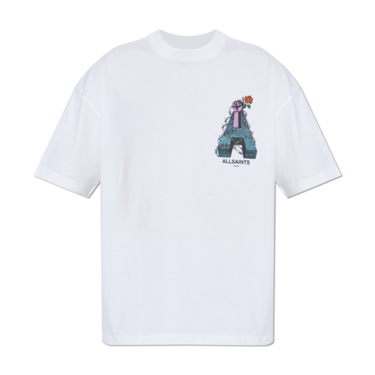 AllSaints Graphic “A Rose” Tee